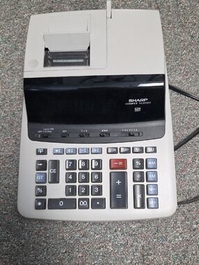 Compet Xv-2652H 12-Digit Printing Calculator - Gray